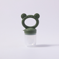 Nouvelle sucette écologique en silicone pour aliments pour bébés sans BPA avec impression de fruits frais pour les enfants de 0 à 12 mois