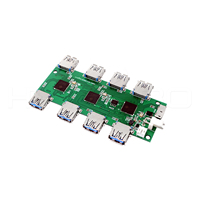 Carte PCB HYTEPRO H61 USB 3.0 à 8 ports, conception double couche PCBA avec charge rapide pour machines industrielles et systèmes d'automatisation