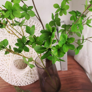 <b>Artificial</b> Pieris Japonica <b>Bouquet</b> High Simulation Leaves Indoor Home Decor Wedding Props MZM-001 - Product Image 2