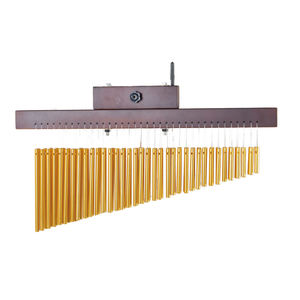 กระดิ่งลมทำจากไม้68แถวโลหะผสมอลูมิเนียมสีเงิน - Product Image 3