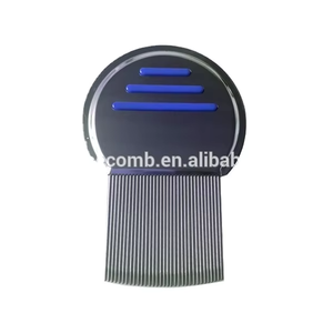 Peine <span class=keywords><strong>de</strong></span> Acero Inoxidable Anmeishu para Mascotas, Eliminador <span class=keywords><strong>de</strong></span> Pelo Muerto, Caspa, Pulgas y Piojos - Product Image 5