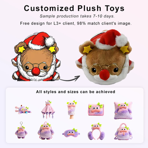 Muñecos de Navidad, Fábrica de Juguetes de China, Oso de Peluche Relleno, Logotipo Personalizado, Lindo Juguete de Peluche Suave, Oso de Peluche Marrón - Product Image 1