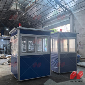 Plans de maison de garde de sécurité à faible coût Conteneur de mini-maison facile à assembler avec panneau sandwich Bonne boîte sentinelle à vendre - Product Image 5