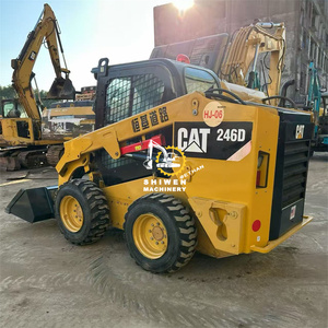 Minicargadora CAT246D usada, original de fábrica japonesa, venta directa de fábrica.  Cargadora compacta de dirección deslizante CAT 246D, CAT 262D de segunda mano. - Product Image 5