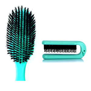 <span class=keywords><strong>Brosse</strong></span> à cheveux en poils de sanglier moyenne pour queue de cheval lisse et <span class=keywords><strong>chignon</strong></span> lisse Style doux pour les cheveux de bébé-Polish Flat Lay Hair - Product Image 5