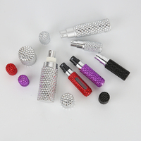 TIUMSEN Mini portable 5ml 10ml 15ml 20ml cylindre d'atomiseur en aluminium rechargeable taille de voyage vaporisateur à la main bouteille de parfum à brume fine