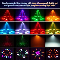 180W 4-in-1 8-Arm Bee Eye Beam Moving Head Light Laserlicht Wash-Licht LED für DJ Disco Party KTV Nachtclub Hochzeit