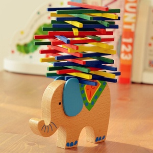 Jeu d'empilage en bois pour enfants, bâtonnets colorés, puzzle éducatif précoce, jouets en bois, coordination œil-main pour bébé - Product Image 1