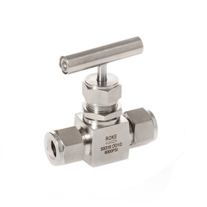 วาล์วเข็ม ROKE SS316 OD1/2 6000PSI สำหรับอุตสาหกรรมเคมีที่มีอุณหภูมิสูง - Product Image 1