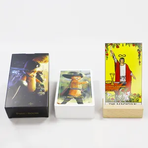 Benutzer definierte persönliche Herstellung Sublimation Orakel Tarot karten mit Bedienungs anleitung Fabrik Druck Katze Tarot karte neues Design