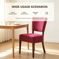 Chaise de salle à manger moderne et durable en gros avec pieds en bois pour hôtel, banquet, fête, mariage, restaurant, usage domestique et événements
