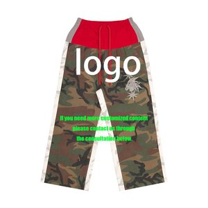 <span class=keywords><strong>Jean</strong></span> droit camouflage double <span class=keywords><strong>taille</strong></span> rouge de créateur pour homme et <span class=keywords><strong>femme</strong></span>, coupe ample, <span class=keywords><strong>haute</strong></span> qualité - Product Image 2