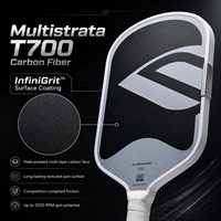 Raquette de pickleball GEN 5 en fibre de carbone Toray T700, noyau en mousse à double anneau, thermoformée, pour entraînement professionnel