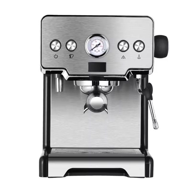 CRM3605 Coffee Machine Espresso Maker Semi-Automatic Pump Type Cappuccino Milk Bubble Maker 15bar Italian Coffee Machine