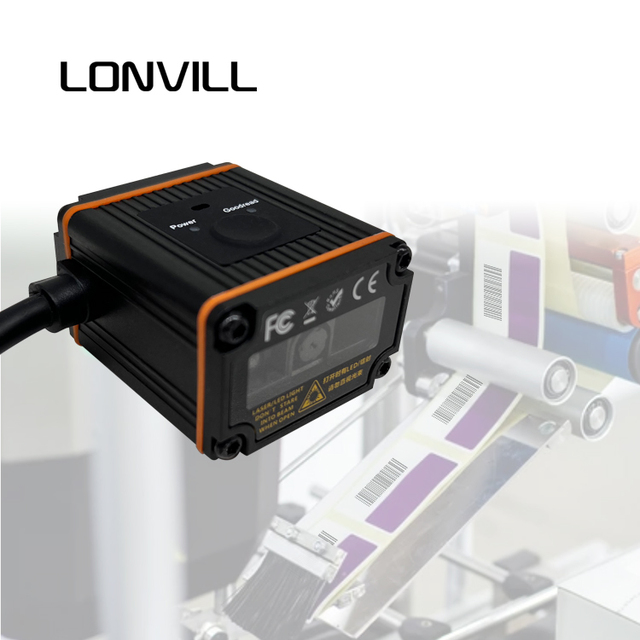 Cost-effective Position Fixed Mount Qr Code Reader USB RS232 Auto Sense Fixed 2d Barcode Scanner for Assembly Line