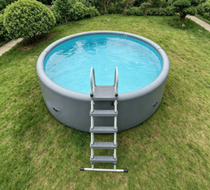 <span class=keywords><strong>Piscine</strong></span> gonflable rectangulaire en PVC Drop Stitch pour la maison, le jardin, les jeux aquatiques familiaux estivaux - Product Image 1