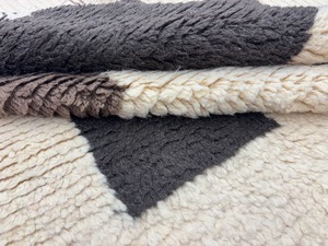 Alfombra de lana anudada a mano, estilo shaggy, con patrón geométrico, pelo alto, hecha a mano, moderna, para el hogar, dormitorio, sala de estar - Product Image 5