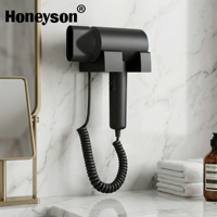 Sèche-cheveux professionnel mural 1600W pour hôtel, en plastique ABS, moteur AC, avec buse concentratrice, électrique, multifonctionnel pour maison et camping-car