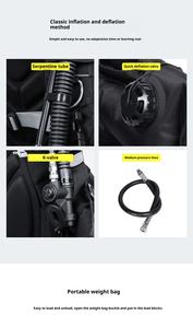 JUNHAIINS jaket selam profesional, ramah lingkungan untuk jaket selam <span class=keywords><strong>BCD</strong></span> dengan rompi penyesuaian apung untuk Pria & Wanita nyaman - Product Image 6