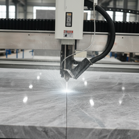 Machine de découpe à jet d'eau CNC QIANRUI, pompe haute précision pour la sculpture et la découpe du marbre, 110V/380V/420V, 4000kg, garantie de 2 ans