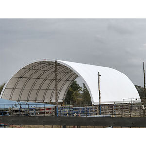 Abri de stockage robuste 40x20m pour entrepôt agricole, hangar galvanisé en PVC à double treillis, tente de protection pour conteneurs - Product Image 4