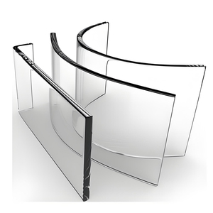Verre de sécurité trempé laminé courbé personnalisable pour escalier, design moderne, épaisseur 10-12 mm, mur-rideau, entrepôt solaire - Product Image 6
