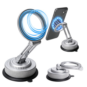 Support de téléphone magnétique tout métal à ventouse, rotation à 360°, pour voiture - Product Image 1