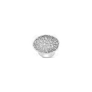 Bagues en argent 925 polyvalentes, esthétiques, à coupe diamant plate et circulaire, grand format, effet lumineux, vente en gros - Product Image 1