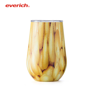Listo para nave <span class=keywords><strong>Amazon</strong></span> Top vender 4-Paquete de 12oz de tazas de cerveza, vino, Copa frasco de vacío de acero inoxidable café de acero vino vaso - Product Image 5