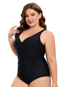 Bikini triangular sin espalda de estilo americano europeo con característica de talla grande transpirable y patrón sólido ecológico - Product Image 5