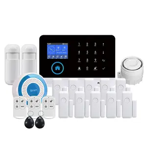 Daytech TA01-KIT14 Tuya APP rumah WiFi GSM sistem Alarm grosir alarm pencuri untuk rumah/pabrik/gudang sistem alarm keamanan