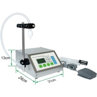 Machine de remplissage et de distribution de liquides semi-automatique CNC pour petites quantités, idéale pour les spiritueux, le lait, la sauce soja, la mise en conserve - Prix de gros