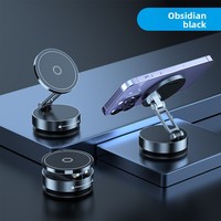 Q12 voiture Navigation support pour téléphone 360 degrés rotatif sous vide Adsorption rétractable pliant magnétique fonction support tableau de bord