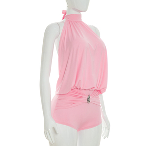 Viviblook J26RP238 Combinaison d'été pour femme, nouvelle collection, sexy, sans manches, dos nu, à lacets, décontractée, pour soirée, une pièce - Product Image 6