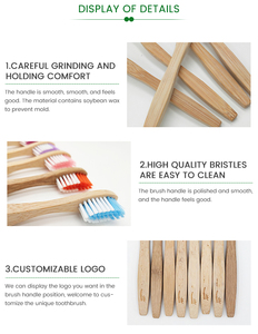 Cepillo de dientes para perros de cerdas Súper suaves de doble cabeza de bambú, cepillo de dientes suave para masaje para perros y gatos - Product Image 4