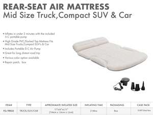 Lit de <span class=keywords><strong>camping</strong></span> SUV Auto Matelas Floqué Haut Arrière Rangée Voiture Voyage Matelas de Couchage PVC Off-Road <span class=keywords><strong>Air</strong></span> Bed & <span class=keywords><strong>Camping</strong></span> Mat pour Usage Extérieur - Product Image 4