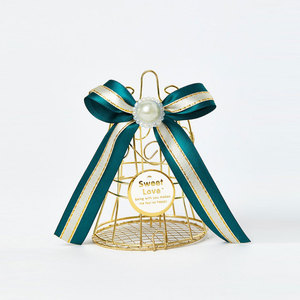 Mini cage à oiseaux en métal Boîte d'emballage de bonbons Creative Iron Dragee Container Wedding Companion Chocolate candy Gift Box - Product Image 1