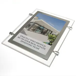 A4 A3 Acrylic Poster Frame Picture Advertising Equipment Light Box Signs Crystal Light Box LED Poster Panels