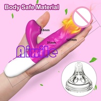 Vibrateur rotatif pour point G, jouets sexuels pour femmes, vibromasseur lapin, vibromasseur clitoridien, dildos, baguette chauffante massante