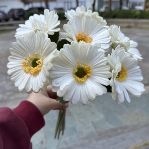 <span class=keywords><strong>Gerbera</strong></span> Artificial Africana de 7 Cabezas con Tallo, PU, para Bodas, Halloween, Decoraciones de Acción de Gracias, Ideas de Regalos para el Hogar - Product Image 2