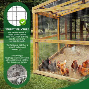 Эко-щит для корней и домашнего скота: 1/2 сетчатая ткань (48x100 ') устойчиво защищает сады и птицу. Повторное использование в течение многих лет - Product Image 3