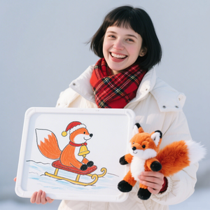 Peluche Promozionale Personalizzato a Forma di Lupo, Adorabile Pupazzo Animale Personalizzabile, Giocattolo in Peluche Personalizzabile - Product Image 1