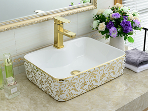 KD-09GBA-2 <span class=keywords><strong>Productos</strong></span> Modernos <span class=keywords><strong>para</strong></span> <span class=keywords><strong>Baño</strong></span>, Lavabo con Diseño de Burbujas Doradas, Precio en Bangladesh, Artículos Sanitarios de Cerámica, Lavabo Chapado en Oro - Product Image 6
