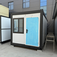 Maison conteneur pliable préfabriquée de 20 pieds, assemblage rapide, bureau de chantier portable et hébergement pour travailleurs, hôtel, villa