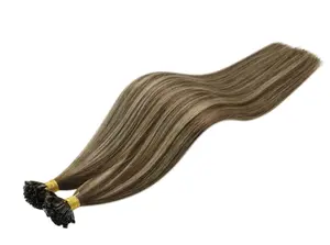 Wholesale Factory Price 12A Raw Cuticle Aligned Hair Double Drawn U Tip Hair Extensions Human Hair For Woman