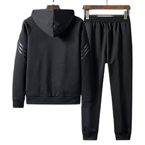 2023 <b>Tracksuit</b> High Quality 100% Cotton Jogging Wear Custom Fabric Sports Slim Fit Running Set 2 Pcs Suit Comfortable Hooded - Product Image 5