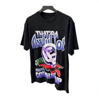 T-shirts amples gothiques pour hommes ALOCS en gros, 280 grammes, 100 % coton, logo imprimé de haute qualité avec inscription « That's Awful Lot Cough Syrup »