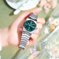 Montre à quartz élégante pour femme, étanche, lumineuse, avec date, en alliage d'acier inoxydable de luxe, modèle 786