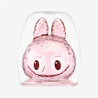 Original Legit Popmart Labubu les monstres CHEERS SERIES Boîte aveugle en verre à double paroi Figurines Cadeaux mignons Boîtes mystères
