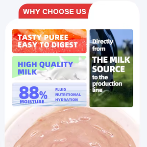 Alimento Húmedo para Gatos, 85g*12 Bolsas, Rico en Proteínas, con Pollo, Conejo y <span class=keywords><strong>Mejillones</strong></span>, para Aumentar de Peso y Humectación, Sin Granos - Product Image 5